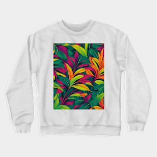 Tropical Leaves Crewneck Sweatshirt